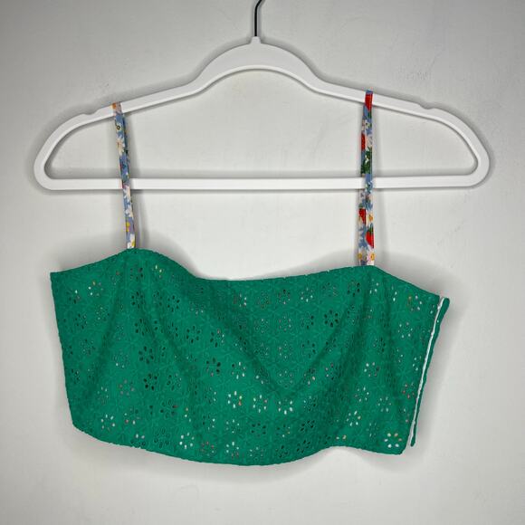 HVN Tender Loving Care Green Eyelet Skirt Matching Set Size 4 - Picture 3 of 9